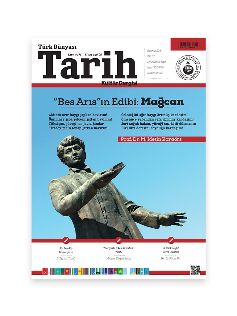 Türk Dünyası Tarih Kültür Dergisi <br><h3>Haziran 2018 - Sayı 378</h3> 1