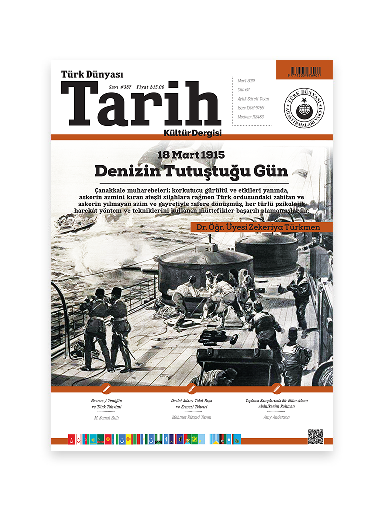 Türk Dünyası Tarih Kültür Dergisi <br><h3>Mart 2019 - Sayı 387</h3> 1