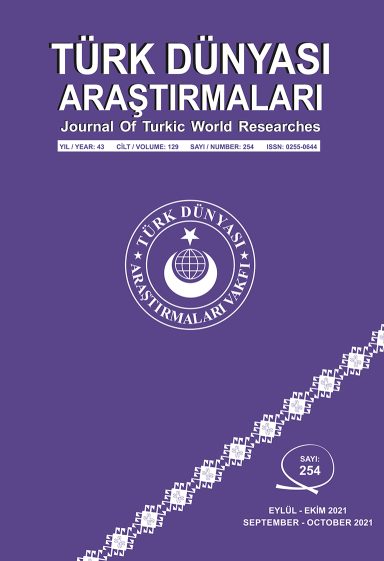 Türk Dünyası Araştırmaları Dergisi Eylül / Ekim 2021